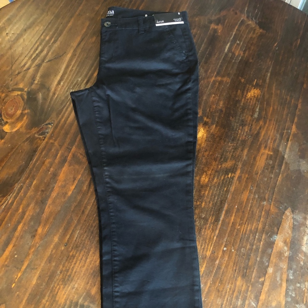 Black crop pants. Size 8. a.n.a. NWT
